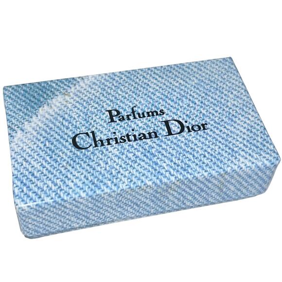 AUTH VTG Christian Dior Miss Dior Nameplate Logo Denim Keychain Key Holder Fob - Picture 11 of 14